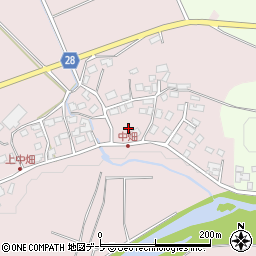 青森県弘前市中畑旭岡58-5周辺の地図