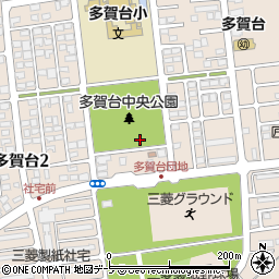 青森県八戸市多賀台周辺の地図