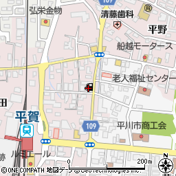 ＥＮＥＯＳ平賀ＳＳ周辺の地図