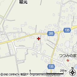 青森県平川市町居南田38周辺の地図