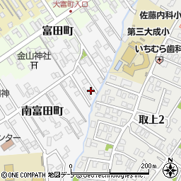 青森県弘前市南富田町22-16周辺の地図
