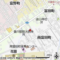 青森県弘前市南富田町6-9周辺の地図
