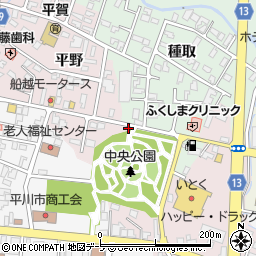 青森県平川市本町平野38周辺の地図