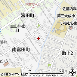 青森県弘前市南富田町22周辺の地図