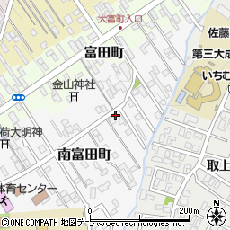 青森県弘前市南富田町21-2周辺の地図