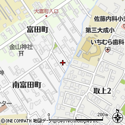 青森県弘前市南富田町23-26周辺の地図