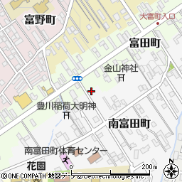 青森県弘前市南富田町8-7周辺の地図
