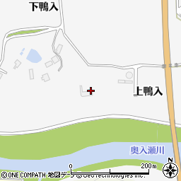 青森県十和田市相坂上鴨入128周辺の地図