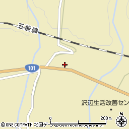 青森県西津軽郡深浦町沢辺山科78-3周辺の地図