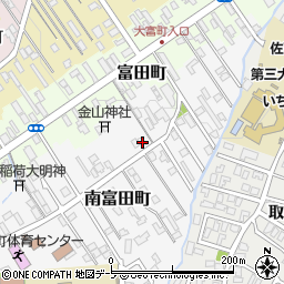 青森県弘前市南富田町14-2周辺の地図