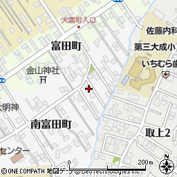 青森県弘前市南富田町22-11周辺の地図