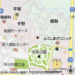 青森県平川市小和森種取38周辺の地図