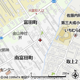 青森県弘前市南富田町22-10周辺の地図