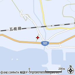青森県西津軽郡深浦町岩崎浜野19周辺の地図