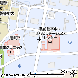 青森県弘前市扇町周辺の地図