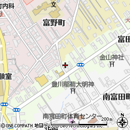 青森県弘前市富田町142-1周辺の地図