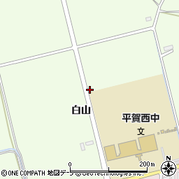 青森県平川市大光寺白山周辺の地図