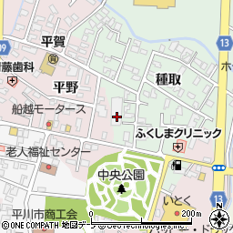 青森県平川市小和森種取38-1周辺の地図