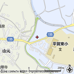 青森県平川市尾崎川合25-2周辺の地図