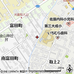 青森県弘前市南富田町25-15周辺の地図