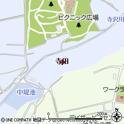 青森県弘前市清水富田寺田周辺の地図