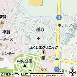 青森県平川市小和森種取周辺の地図
