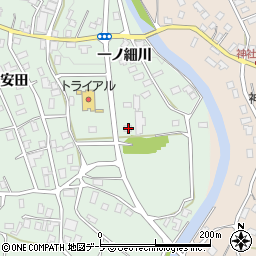 青森県弘前市湯口一ノ細川58周辺の地図