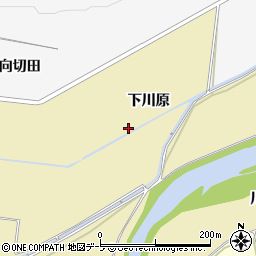 青森県十和田市切田下川原周辺の地図