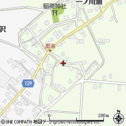 青森県弘前市黒滝一ノ川瀬84周辺の地図