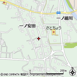 青森県弘前市湯口（一ノ安田）周辺の地図