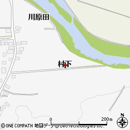 青森県弘前市吉川村下周辺の地図