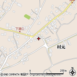 青森県弘前市下湯口村元44周辺の地図