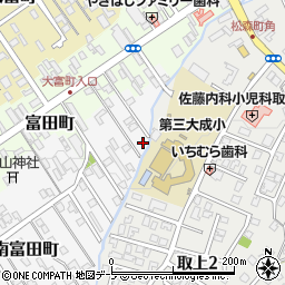 青森県弘前市南富田町26-9周辺の地図