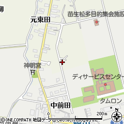 青森県平川市苗生松上東田171周辺の地図