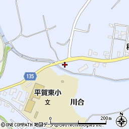 青森県平川市尾崎稲元15-1周辺の地図