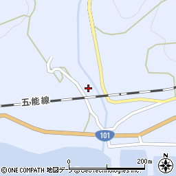 青森県西津軽郡深浦町岩崎浜野26周辺の地図