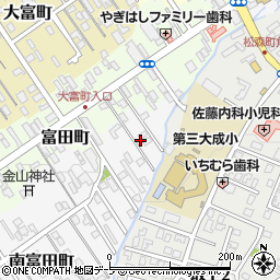 青森県弘前市南富田町26周辺の地図