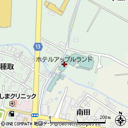 南田温泉周辺の地図
