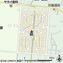 青森県弘前市昴周辺の地図
