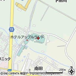 南田温泉ホテルアップルランド周辺の地図