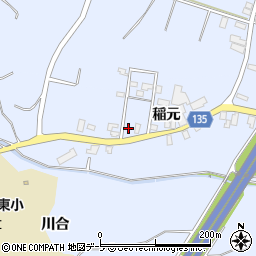 青森県平川市尾崎稲元38-12周辺の地図