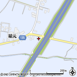 青森県平川市尾崎稲元59-1周辺の地図