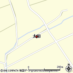 青森県十和田市沢田（太田）周辺の地図