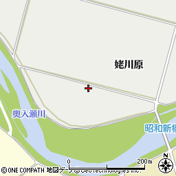 青森県十和田市赤沼姥川原周辺の地図