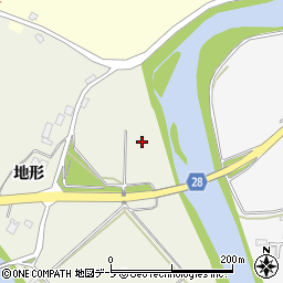 青森県弘前市紙漉沢（地形）周辺の地図
