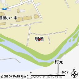 青森県弘前市桜庭鳴瀬周辺の地図