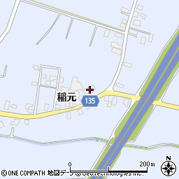 青森県平川市尾崎稲元51-1周辺の地図