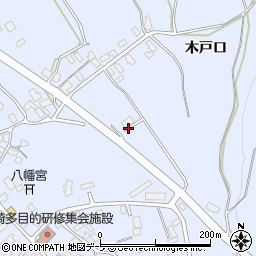 青森県平川市尾崎木戸口周辺の地図