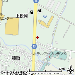 青森県平川市小和森上松岡200-7周辺の地図