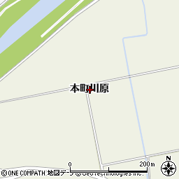 青森県十和田市伝法寺本町川原周辺の地図